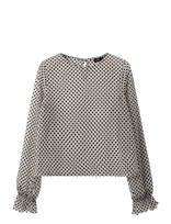 LMTD - Nlffledot Ls O-Neck Shirt - Palaidinės ir tunikos - Balta