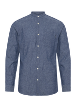 Lindbergh - Cotton/Linen Shirt L/S - Lininiai marškiniai - Mėlyna