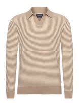 Lindbergh - Recycled V-Neck Polo Knit L/S - Polo marškinėliai ilgomis rankovėmis - Marga / raštuota