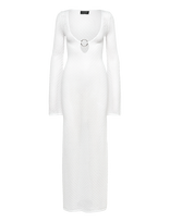 Bardot - Bryn Crochet Maxi Dress - Ilga suknelė - Balta