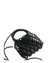 Pipol's Bazaar - Decore Pouch Clutch Pearl Black - Rankinė - Juoda