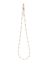 Pipol's Bazaar - Malia Steel Beaded Necklace White - Perlų vėriniai - Balta