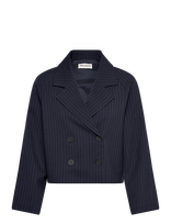 Lollys Laundry - Amirill Short Jacket Ls - Trumpas švarkas - Tamsiai mėlyna
