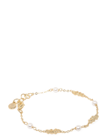 SNÖ Of Sweden - Cat Pendant Stone Brace G/White-Onesize - Apyrankė - Aukso