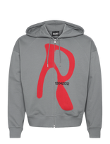 Rains - Classic Zip Hoodie Blurred - Džemperis - Pilka