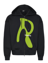Rains - Classic Zip Hoodie Blurred - Džemperis - Juoda