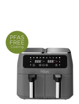 Hâws - Hâws Dual Air Fryer 2X4L 2800W Pfas Free Coating - Oro gruzdintuvė - Pilka