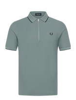Fred Perry - Crepe Pique Polo Shirt - Marškinėliai trumpomis rankovėmis - Mėlyna