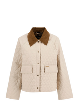 Barbour - Barbour Kirby Quilt - Striukė - Kreminė spalva