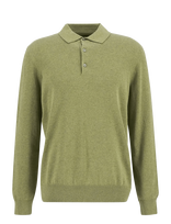 Barbour - Barbour Pima Knit Polo - Marškinėliai ilgomis rankovėmis - Chaki spalva