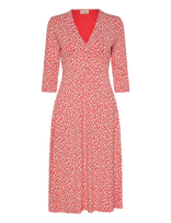 Jumperfabriken - Noelle Dress - Iki kelių ir midi suknelės - Raudona