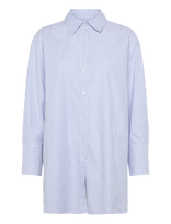 Rue De Tokyo - Seki Oxford Double Stripe - Marškinėliai ilgomis rankovėmis - Mėlyna