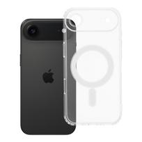 CLEAR MAG COVER dėklas telefonui su kameros apsauga, suderinamas su Magnetiniu IPHONE 17 Air permatomas