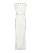 ROTATE - Maxi Waterfall Dress - Ilga suknelė - Balta