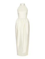 ROTATE - Satin Maxi Dress - Ilga suknelė - Balta
