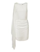 ROTATE - Mini Cape Dress - Trumpa suknelė - Balta