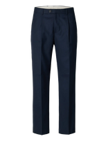 Selected - Slh196-Straight Otto Leo Wool Blnd Pant - Klasikinės kelnės - Tamsiai mėlyna