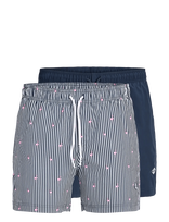 Jack & Jones - Jpstmaui Breeze Mini Stripe Swim Mp - Šortai - Tamsiai mėlyna