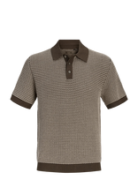 Jack & Jones - Jprblukingsley Knit Polo Ss Ln - Marškinėliai trumpomis rankovėmis - Ruda