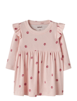 Name It - Nbffoapple Ls Dress - Suknelė kūdikiui ilgomis rankovėmis - Rožinė