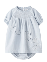 Lil'Atelier - Nbffaustine Ss Loose Body Dress Lil - Suknelė trumpomis rankovėmis kūdikiui - Mėlyna