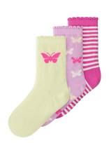 Name It - Nmffjola 3P Sock - Kūdikių kojinės - Marga / raštuota