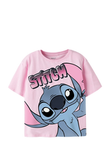 Name It - Nkfmorissina Stitch Ss Nreg Top Wdi - Marškinėliai trumpomis rankovėmis - Rožinė
