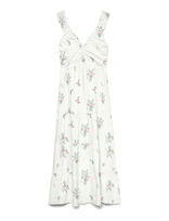 Vero Moda - Vmdicthe Sl Frill Ankle Dress Wvn Ga - Ilga suknelė - Balta