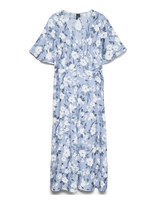 Vero Moda - Vmnellie Celia 2/4 Calf Dress Wvn Lcs - Iki kelių ir midi suknelės - Mėlyna