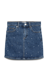 Vero Moda Girl - Vmtessa Bling Short Dnm Skirt Mix Girl - Džinsinis sijonas - Mėlyna