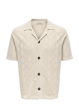 ONLY & SONS - Onsken Life Reg 12 Ss Shirt Knit - Megzti polo marškinėliai trumpomis rankovėmis - Smėlio