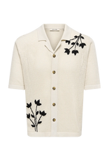ONLY & SONS - Onstegan Life Rlx Ss Shirt Knit - Marškiniai trumpomis rankovėmis - Juoda