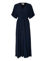 Selected - Slfiona Regular 2/4 Ankle Dress B - Ilga suknelė - Tamsiai mėlyna