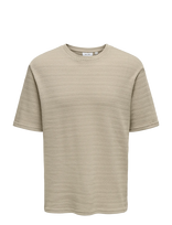 ONLY & SONS - Onsgivo Reg 12 Ss Crew Knit Noos - Apvalios apykaklės megztinis - Smėlio