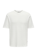 ONLY & SONS - Onsgivo Reg 12 Ss Crew Knit Noos - Apvalios apykaklės megztinis - Balta