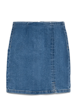 Vero Moda Girl - Vmnelly Hr Short Skirt Dnm Mix Girl - Džinsinis sijonas - Mėlyna