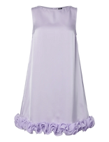 Pieces - Pcbeja Sl Short Dress Wvn D2D Pp - Trumpa suknelė - Violetinė