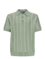 ONLY & SONS - Osjsaim Reg 12 Stripe Ss Polo Knt - Trumparankoviai polo marškinėliai - Žalia