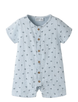 Name It - Nbmfront Ss Sunsuit - Kombinezonas - Mėlyna