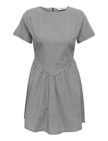 ONLY - Onlmarinna Selene V Waist Dress Wvn - Trumpa suknelė - Juoda