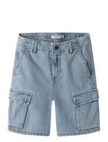Name It - Nkmryan L Dnm Cargo Shorts 8250-Oz - Cargo šortai - Mėlyna