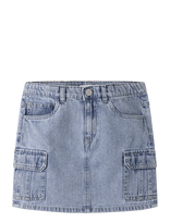 Name It - Nkfmella Dnm Cargo Skirt 2288-Ov D - Džinsinis sijonas - Mėlyna