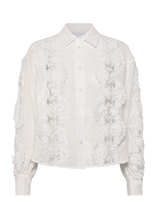Dante6 - Dante6-Amandyne Lace Detail Shirt - Lininiai marškiniai - Balta