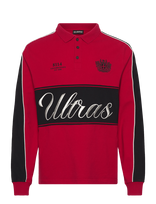 HAN Kjøbenhavn - Logo Ls Polo Shirt - Polo marškinėliai ilgomis rankovėmis - Raudona