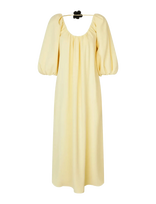STINE GOYA - Heavy Crepe, Romantic Voluminous Sleeve Dress - Ilga suknelė - Geltona