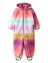 Name It - Nmfpsnow10 Suit Aop Flow Fo - Minkštas kombinezonas - Rožinė