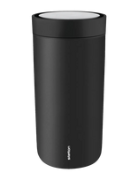 Stelton - To Go Click Vacuum Insulated Cup 0.4 L. Soft Black - Termosinis puodelis - Juoda