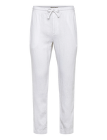 Superdry - Merchant Linen Pant - Lininės kelnės - Balta