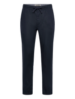 Superdry - Merchant Linen Pant - Lininės kelnės - Tamsiai mėlyna