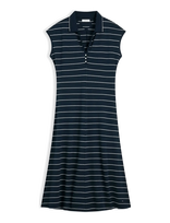 Tommy Hilfiger - Lyocell Pq Henley Midi Polo Drs - Iki kelių ir midi suknelės - Tamsiai mėlyna